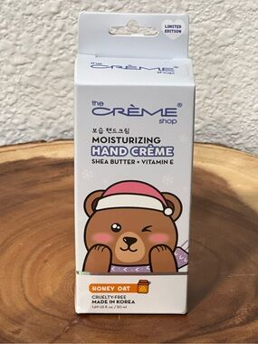 The Crème Shop Moisturizing Hand Crème - Honey Oat (Pink Accent)